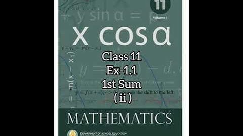 11th Std Maths | Chapter-1 (Sets,Relations and Functions) | Ex-1.1 | 1st Sum (ii)|#Rekhahappytrends