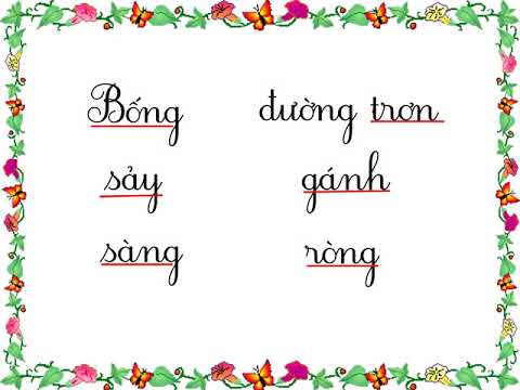Chính tả lớp 1. Cái bống