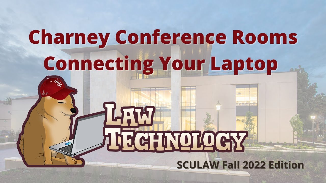 Charney Conference Rooms - How to connect your laptop