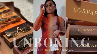 UNBOXING | LORVAE PR 50 Shades of Brown | Unboxing + How to Style | Should I giveaway a pair?!