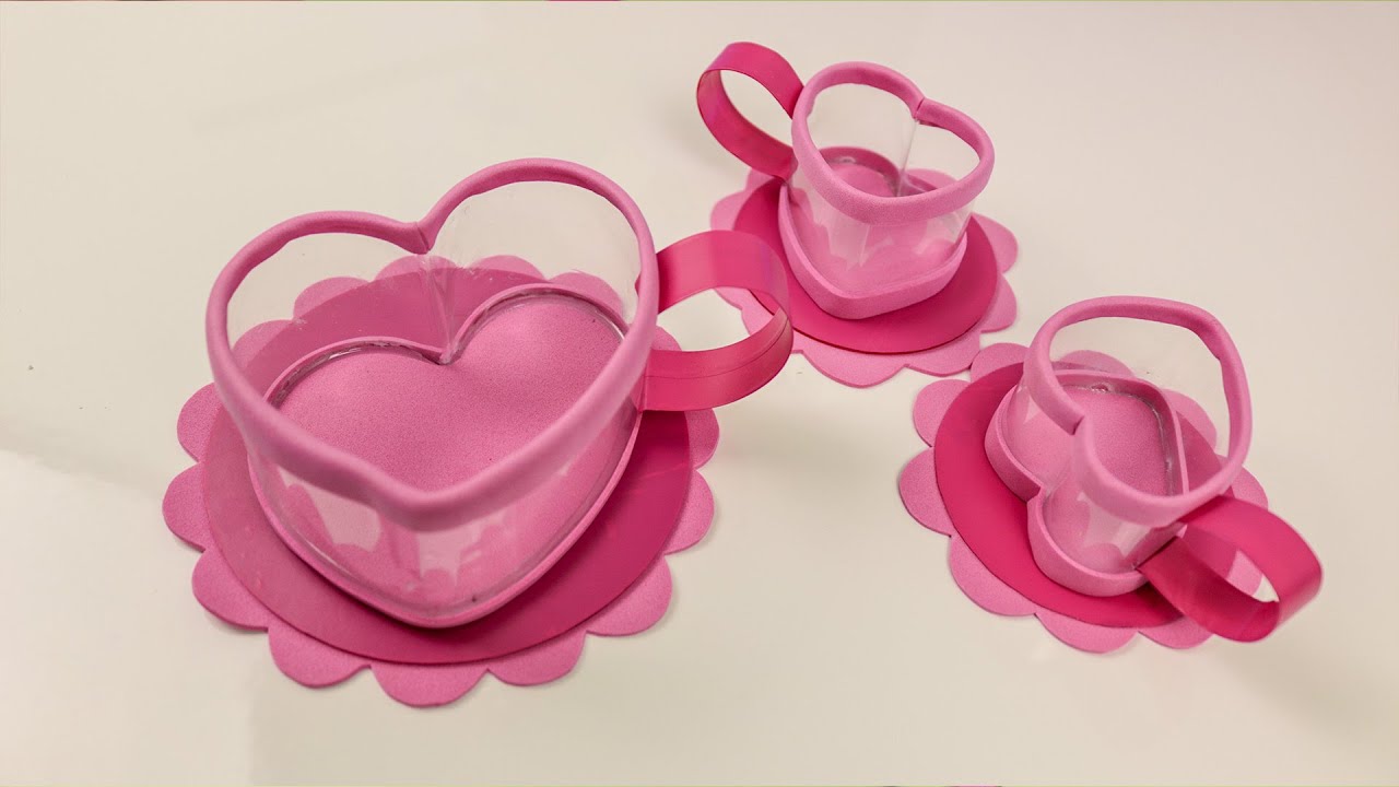 Como fazer XÍCARA DE BRINQUEDO com material reciclado ♻/  Brinquedos fáceis de fazer