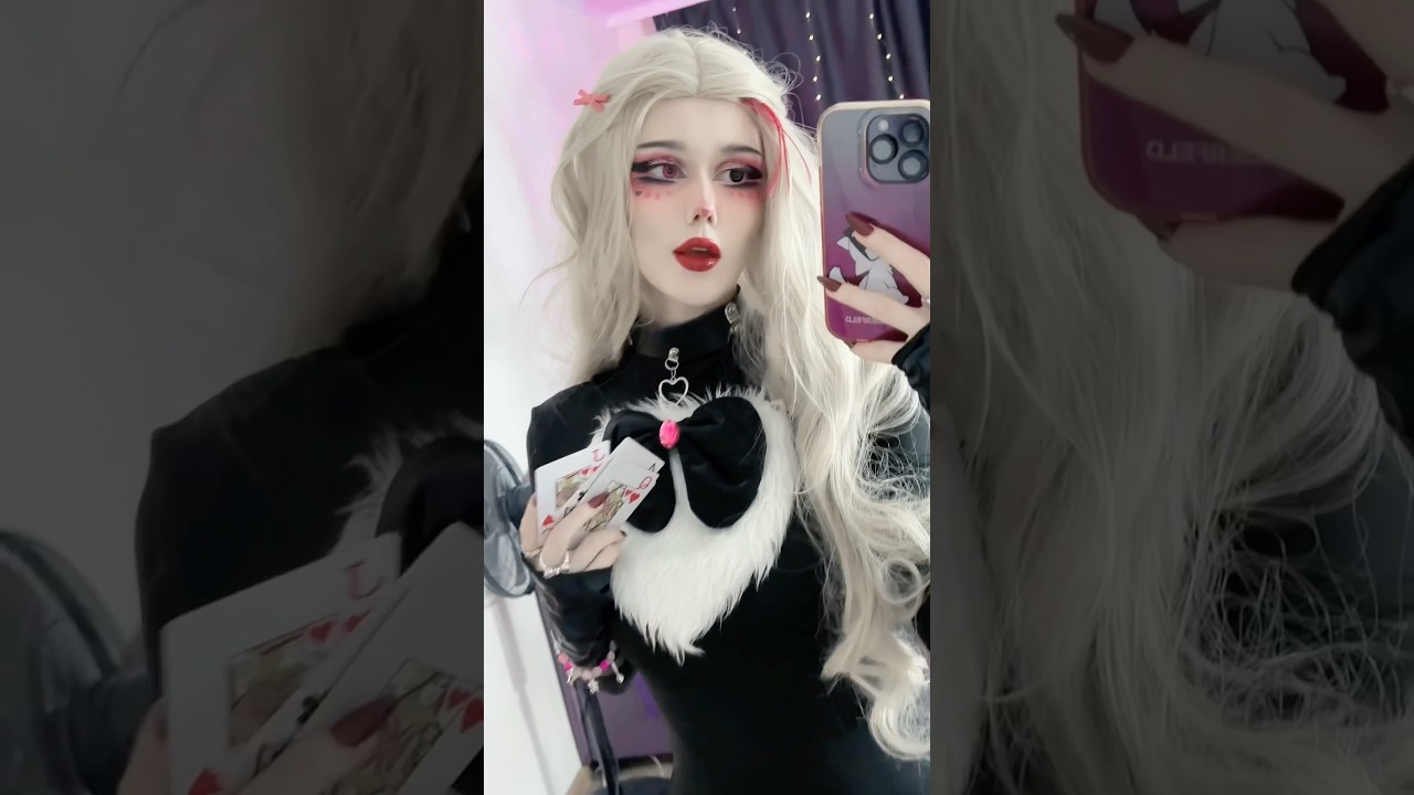 Angel Dust 💅🏻🃏 #angeldust #hazbinhotel #angeldustcosplay #hazbinhotelcosplay
