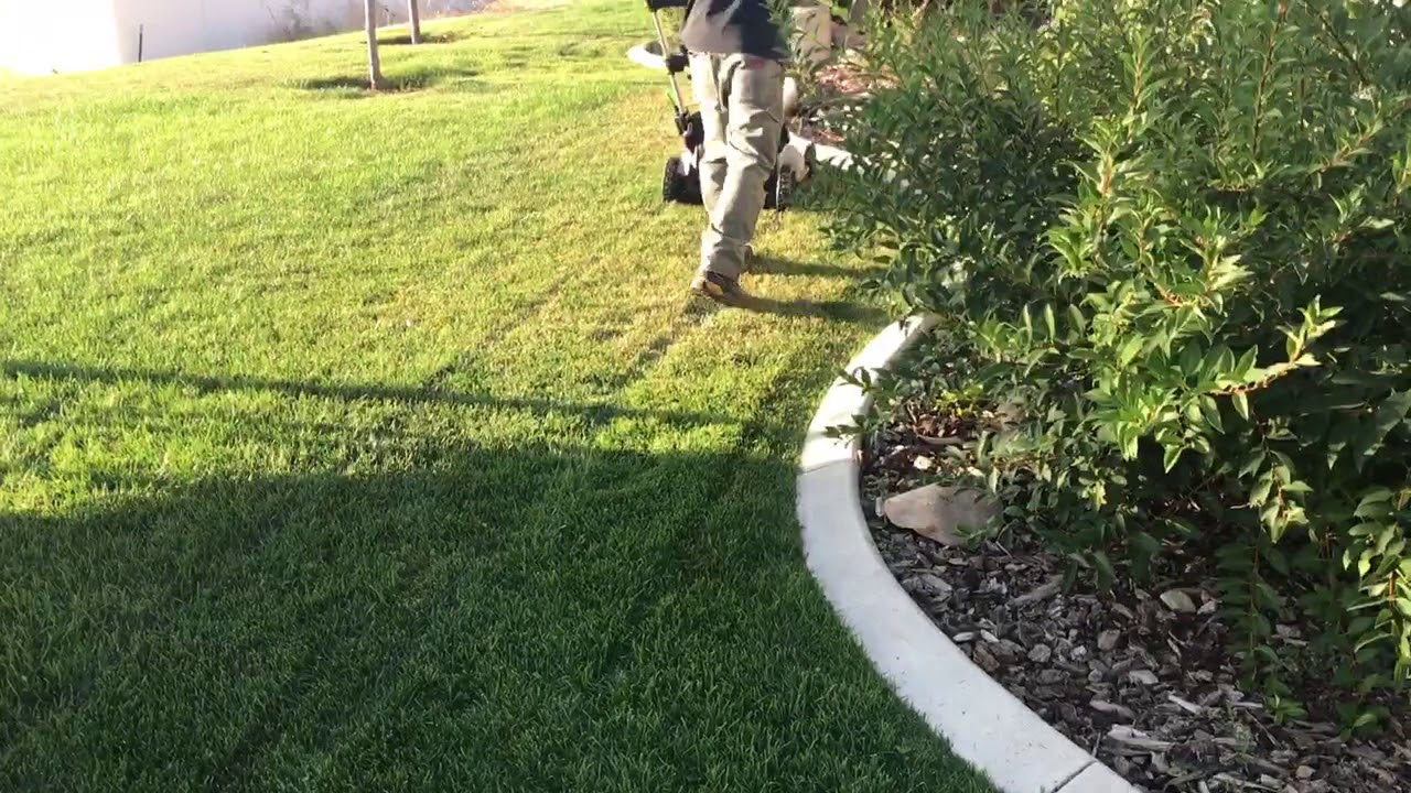 EGO electric mower in thick grass YouTube