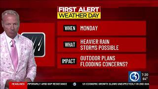 FORECAST: Trending drier before a First Alert Weather Day for more rain