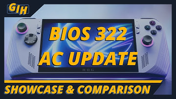ROG ALLY - Bios 322 - Performance and Armoury Crate Update Performance