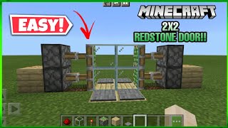 How to Make 2X2 Redstone Door in Minecraft