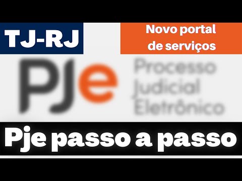 Novo portal de serviços TJRJ - PJe - vídeo 6 - peticionamento eletrônico em processos físicos