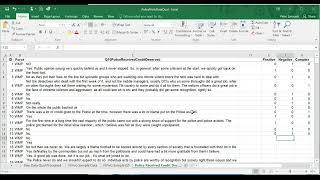 Qualitative Data Analysis Using NviVO  1: Excel Analysis Introduction