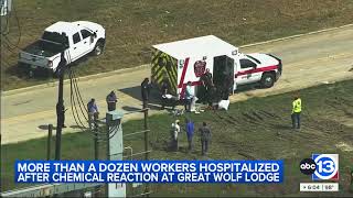 16 construction workers hospitalized after chemical exposure at Great Wolf Lodge
