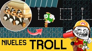 QUEDÉ SUPER IMPACTADO CON ESTE NIVEL TROLL 😮 - NIVELES TROLL #9  | SMM2 - ZetaSSJ