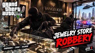 💎 GTA V JEWELRY STORE ROBBERY! 💰🚨A successful robbery on a jewelry store//Grand theft Auto V//