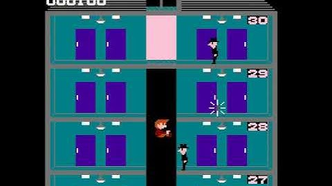 NES Elevator Action (some ways to die)