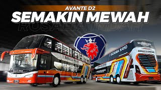 NENGOKIN BUS TINGKAT BARU ROSALIA INDAH, SPEECHLESS 😍‼️Tentrem Avante D2 Scania K410 CB