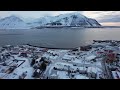 Borgarnes, Iceland 🇮🇸 ⛰️ Scenic winter drone ❄️