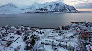 Borgarnes, Iceland 🇮🇸 ⛰️ Scenic winter drone ❄️