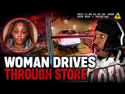 Woman Plows Through Store While Fleeing