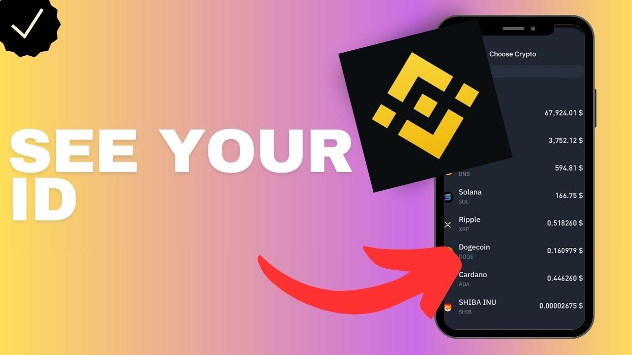 Where to see your ID in the Binance app?