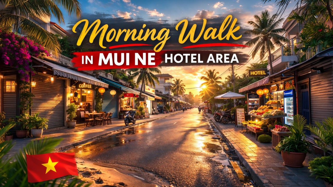 Walking Through Mui Ne Village at 7AM 🇻🇳 Real Morning Life