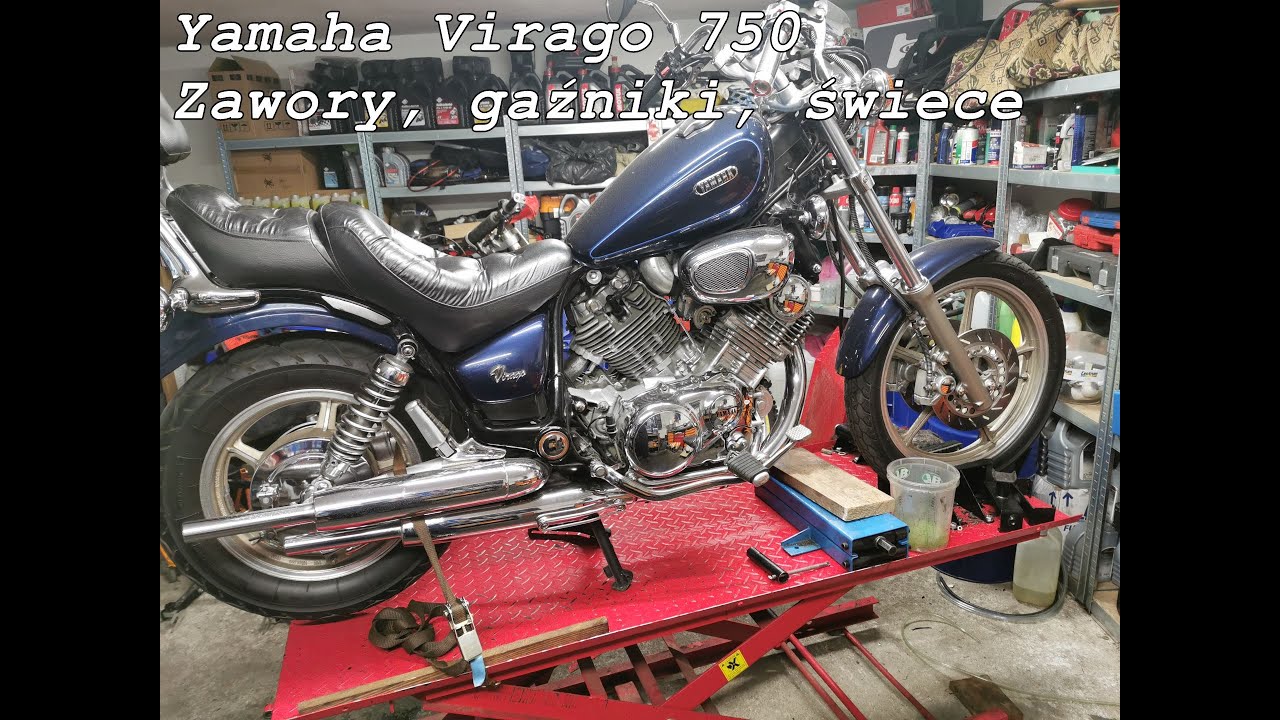 Yamaha Virago 750, zawory, świece, gaźniki.