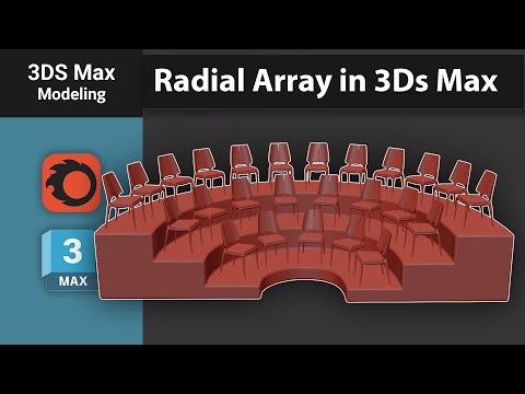 Arranging Chairs Radially in 3Ds Max | Step-by-Step Tutorial