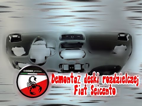 Demontaż Deski Rozdzielczej W Teorii- Fiat Seicento - Youtube