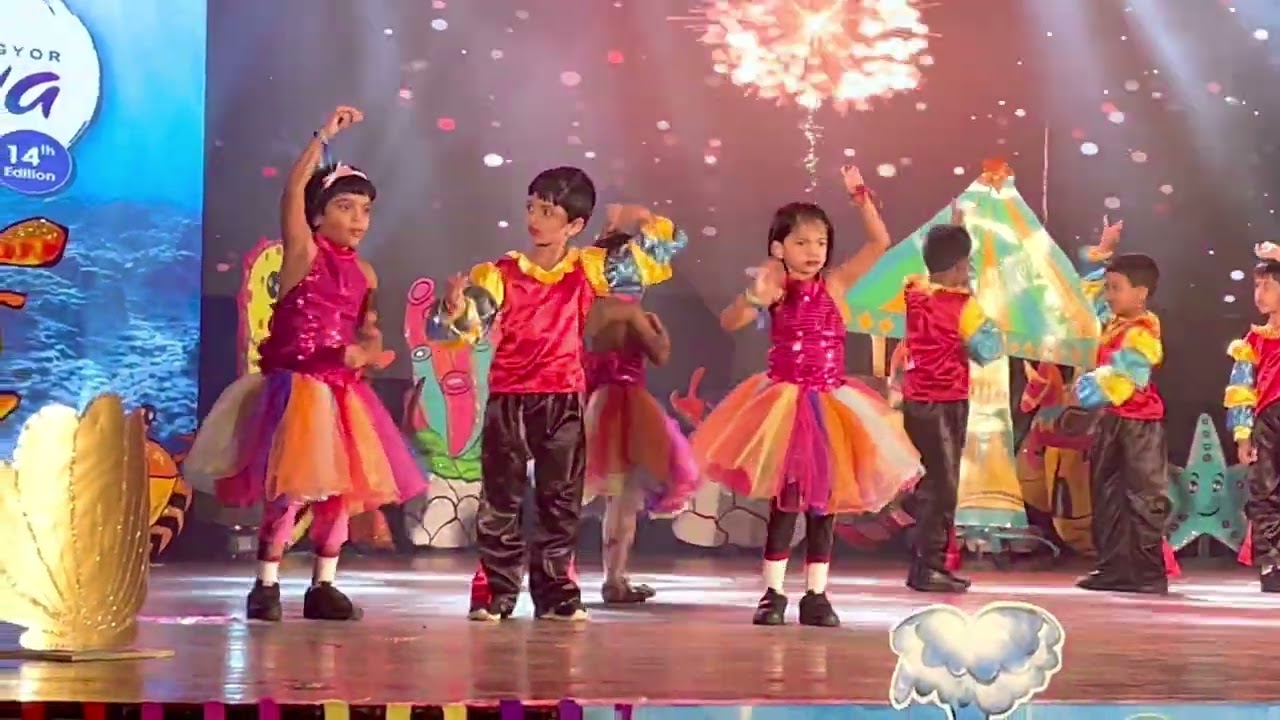 Takshvi’s First Stage Performance - Bella Ciao Kids Dance: VIBGYOR KIDS, Electronic City Jr. KG