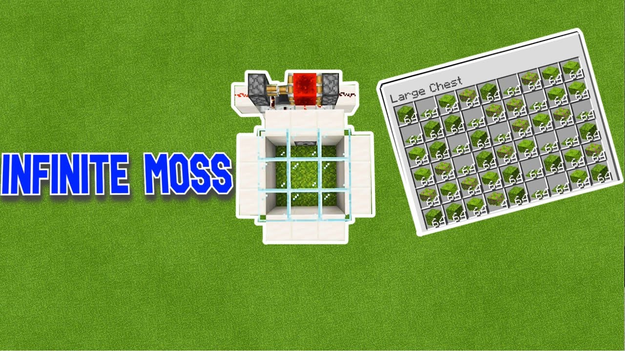 How To Make A (Easy) Moss Farm Minecraft Bedrock Xbox,Switch