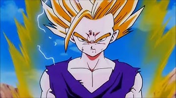 Gohan Goes SSJ2 for the first time HD