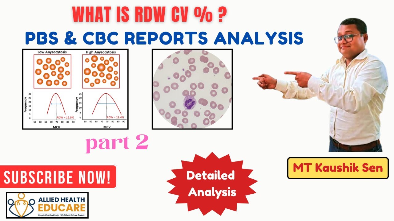 What Is Rdw What is RDW blood test (in English) | RED CELL DISTRIBUTION WIDTH ...