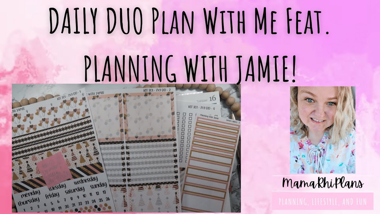 DAILY DUO PLAN WITH ME | ERIN CONDREN LIFE PLANNER | FEAT ...