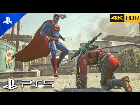 (PS5) SUPERMAN BOSS FIGHT Gameplay 