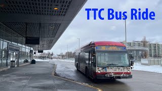 Toronto TTC 106 Sentinel Bus Ride - Full Route Northbound 1/4/2026