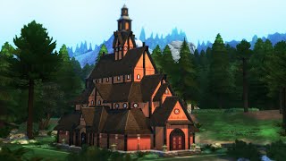 STAVE CHURCH - VIKING VILLAGE | Sims 4 NoCC