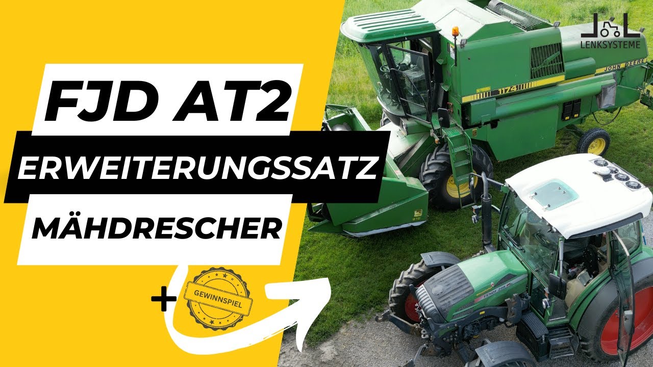 FJD AT2 Lenksystem vom Traktor auf Mähdrescher umbauen – mit Erweiterungssatz ganz einfach!
