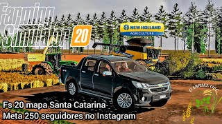 FS 20 MAPA SANTA CATARINA APK ARROZEIRO META 250 SEGUIDORES NO INSTAGRAM #farming #brasil 