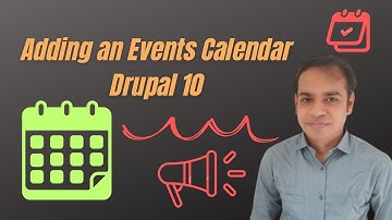 Adding an Events Calendar View | Drupal 10 Beginner | Drupal Calendar module | Drupal event calendar