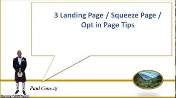 3 Landing Page | Squeeze Page | Opt In Page Tips