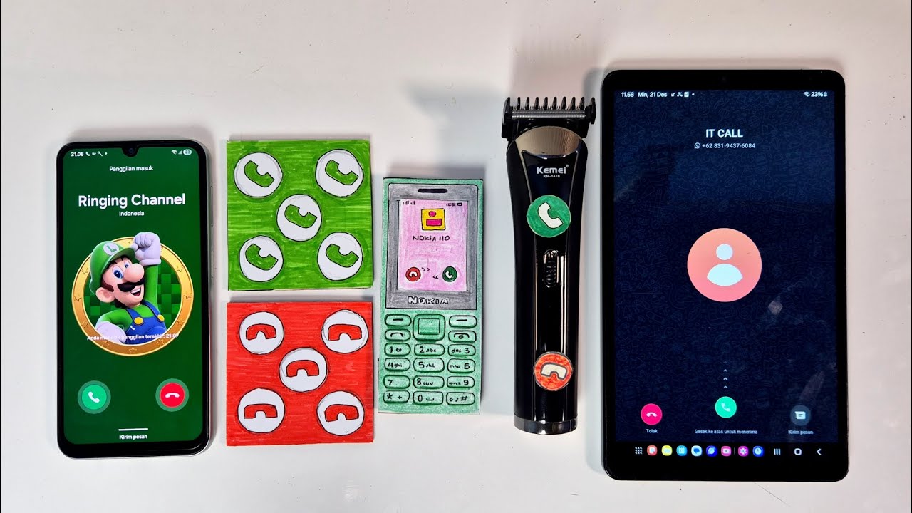 SAMSUNG A25/square A Lot of button/NOKIA/hair clipper/Samsung tab a9, whatsapp+incoming calls