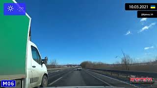 Driving From Dubno To Rivne (Ukraine) 10.03.2021 Timelapse X4