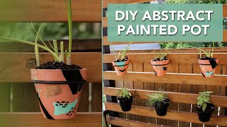 DIY Painted Plant Pot