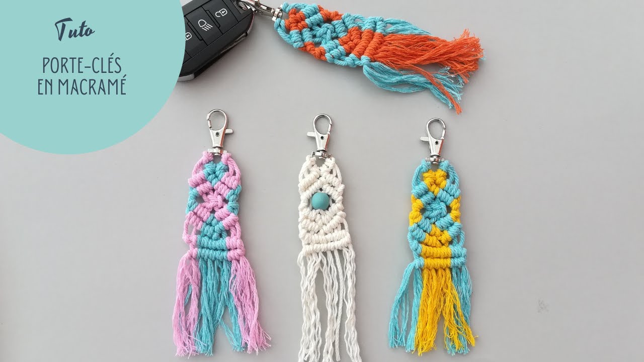 Porte Cles En Macrame Tuto Facile Pas A Pas