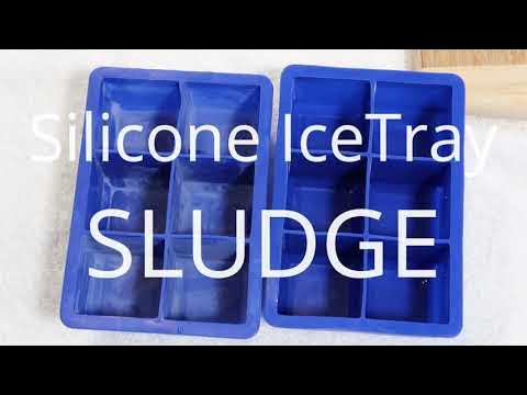 Large Cube Silicone Ice Tray, 2 Pack by Kitch, Giant 2 Inch Ice Cubes Keep  Your Drink Cooled for Hours - Cobalt Blue