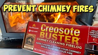 Remove Creosote with the Creosote Buster Chimney Cleaning Fire Log