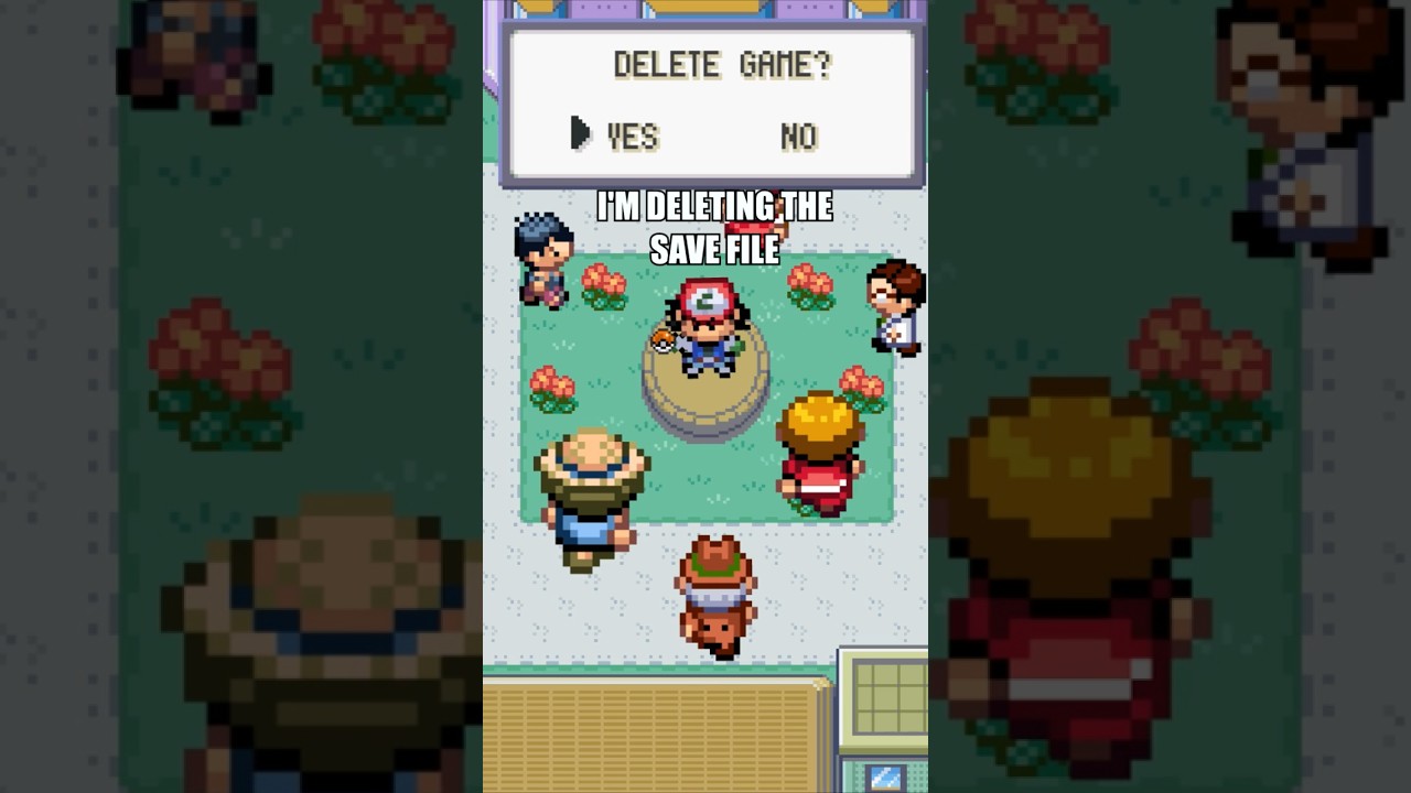What happens when you delete a save file 😂 