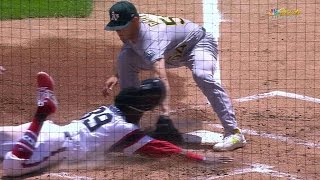 OAK@CWS: Phegley, Gray connect to nab Henson at home