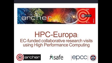 ARCHER Webinar : HPC-Europa