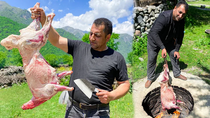 4 HOURS OF ROASTING A WHOLE LAMB IN A TANDOOR! REA...