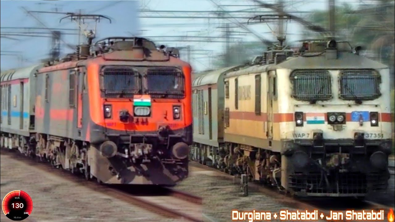 High Speed Section 130Kmph & 110Kmph in HBC🔥 // Durgiana+Jalianwala Bagh+Sealdah Express🔥