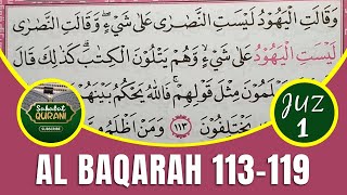 TADARUS ALQURAN MERDU - Belajar Membaca Al Quran | Surat Al Baqarah Ayat 113-119 | Metode Ummi Juz 1