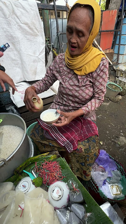 UNIQUE RICE DAWET ICE FOOD FROM TEGAL!! #shorts